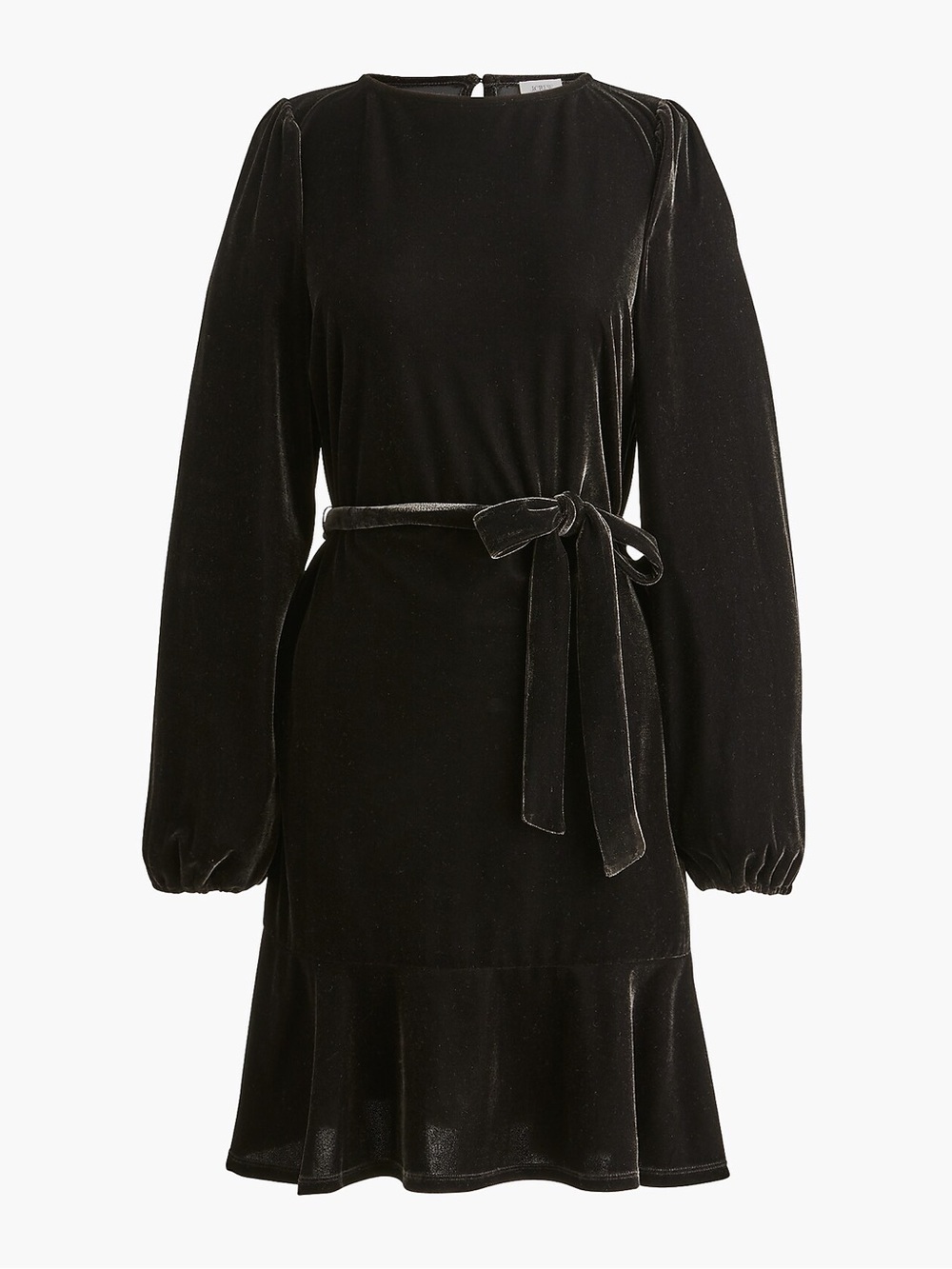 J.Crew Velvet Tie-Waist Mini Dress - Picture 2 of 9
